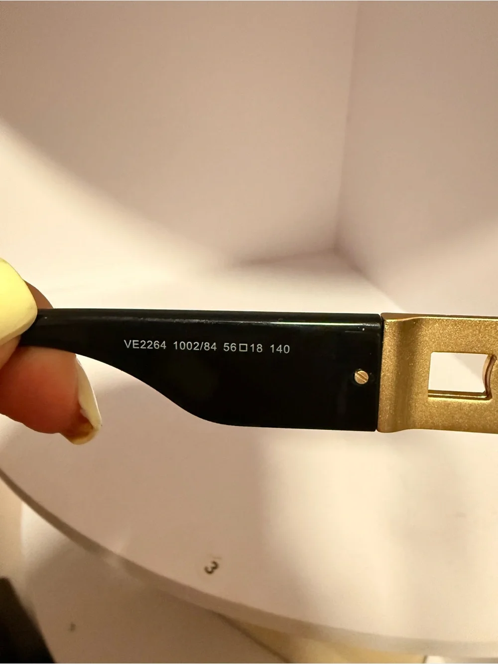 Versace Oval Medusa Deco Sunglasses in Black and Gold